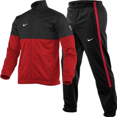 nike trainingsanzug herren rot schwarz|nike herren trainingsanzug.